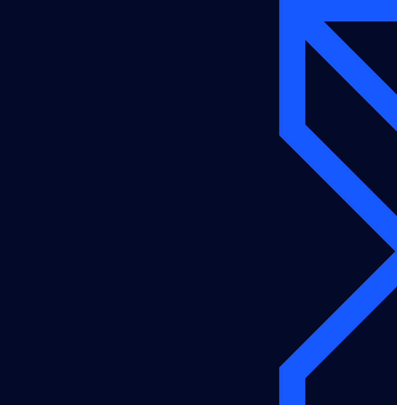 Blue geometric pattern on a black background