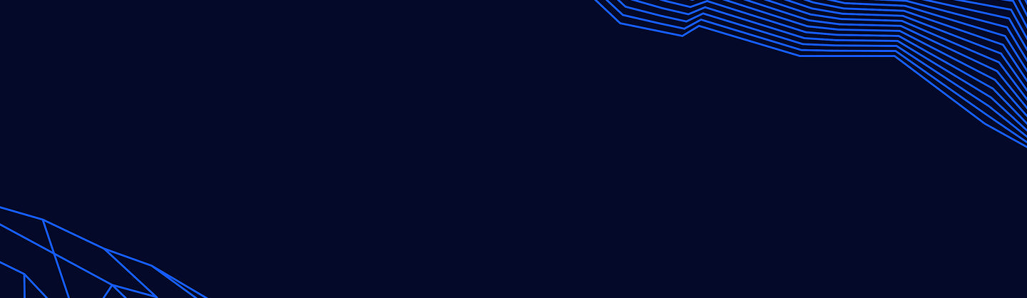 Abstract blue line art on a dark background